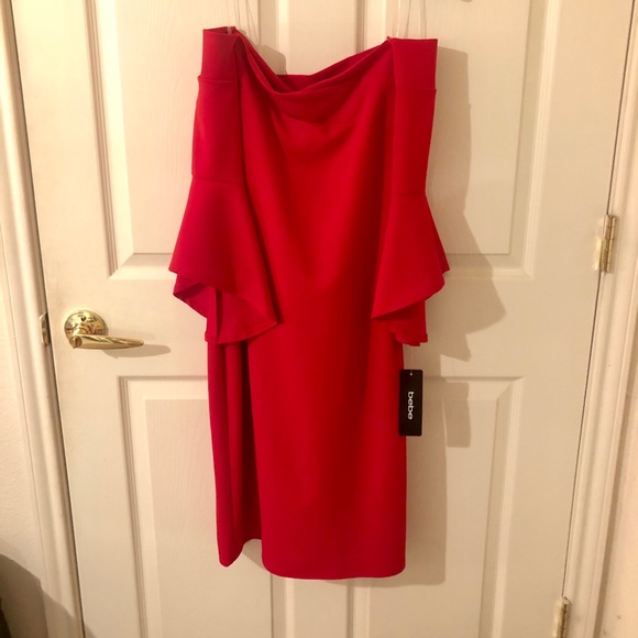 Perfect Red Bebe Dress! - Picture 2 of 7